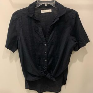Abercrombie button down short sleeve shirt